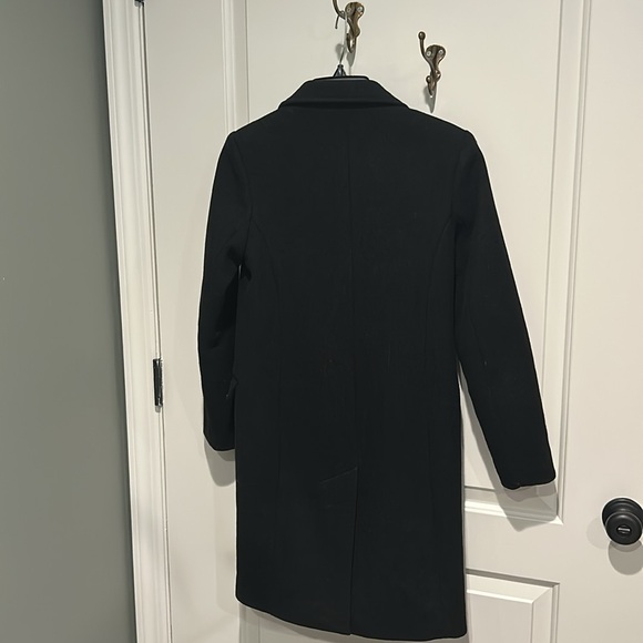 Black A&F midi coat - Picture 3 of 4